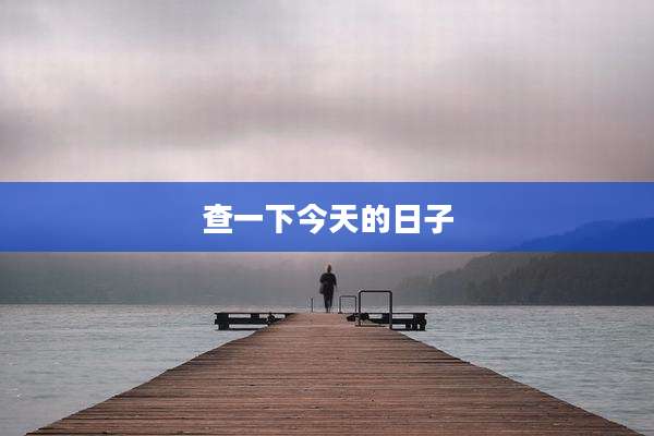 查一下今天的日子