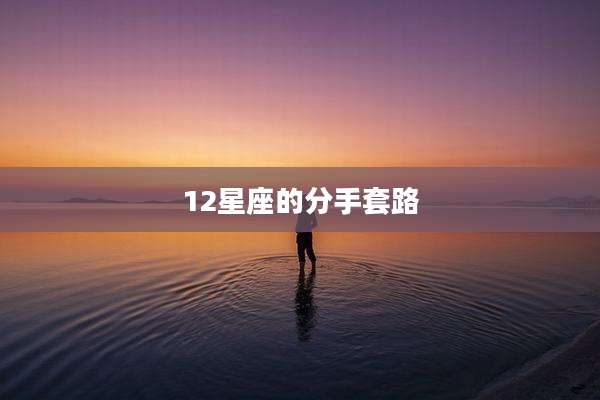 12星座的分手套路