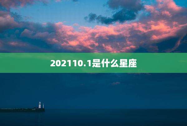 202110.1是什么星座