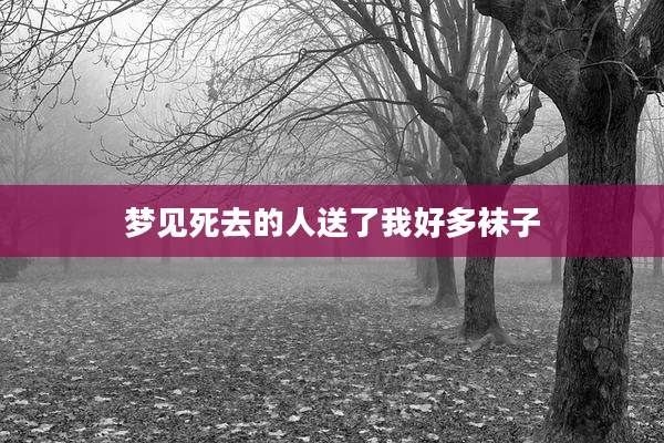 梦见死去的人送了我好多袜子