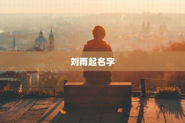 刘雨起名字