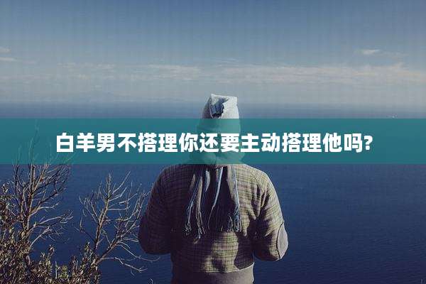 白羊男不搭理你还要主动搭理他吗?