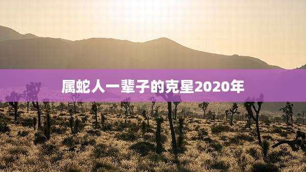 属蛇人一辈子的克星2020年