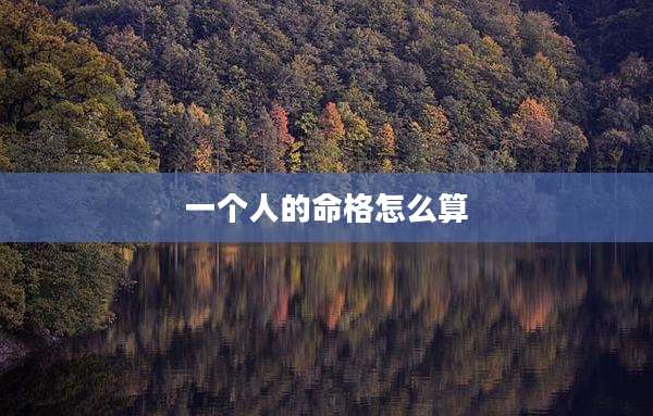 一个人的命格怎么算