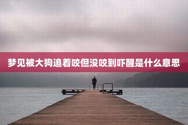 梦见被大狗追着咬但没咬到吓醒是什么意思