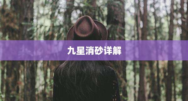 九星消砂详解