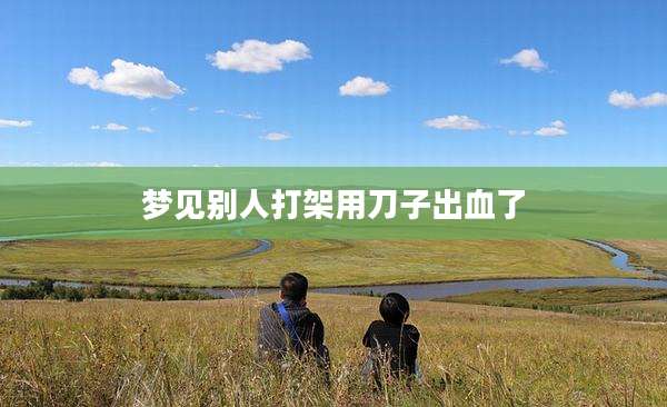 梦见别人打架用刀子出血了