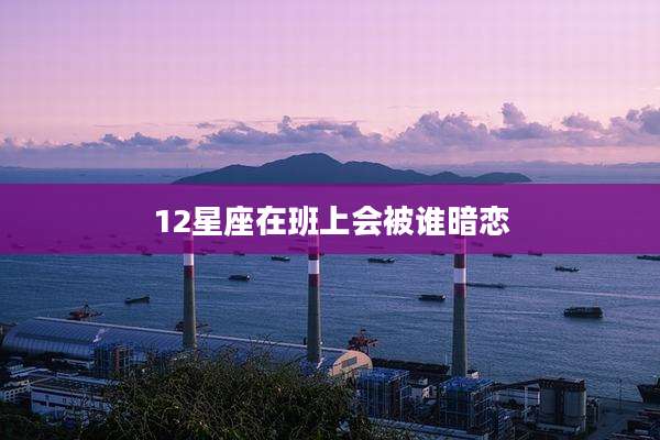 12星座在班上会被谁暗恋