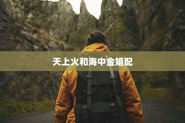天上火和海中金婚配