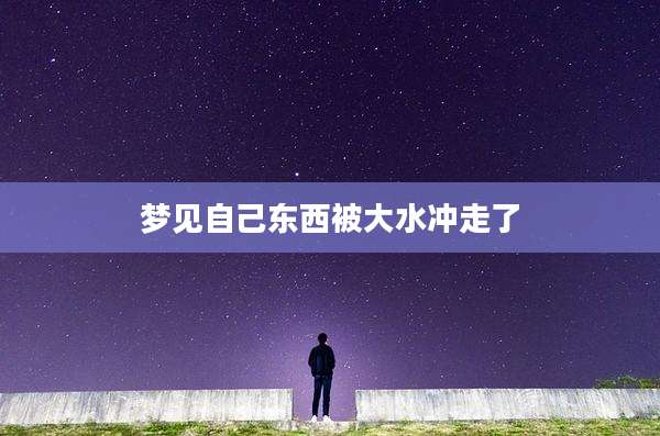 梦见自己东西被大水冲走了