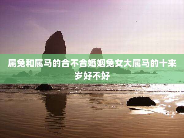 属兔和属马的合不合婚姻兔女大属马的十来岁好不好