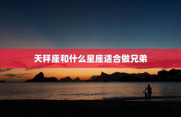 天秤座和什么星座适合做兄弟