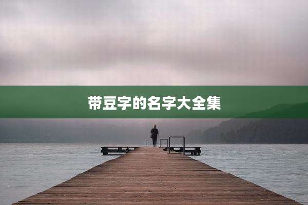 带豆字的名字大全集