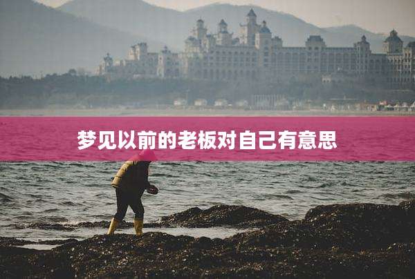 梦见以前的老板对自己有意思