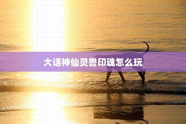 大话神仙灵兽印魂怎么玩