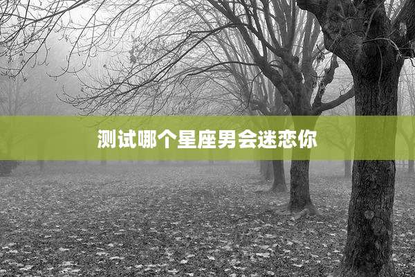 测试哪个星座男会迷恋你
