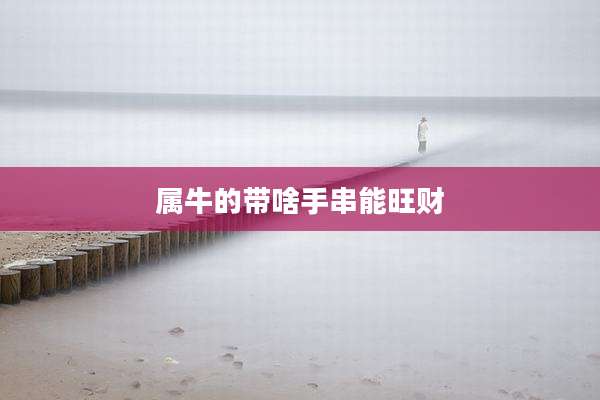 属牛的带啥手串能旺财