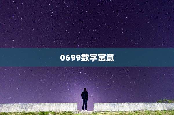0699数字寓意