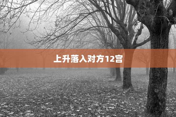 上升落入对方12宫