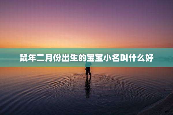 鼠年二月份出生的宝宝小名叫什么好