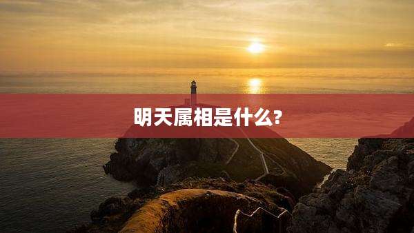 明天属相是什么?