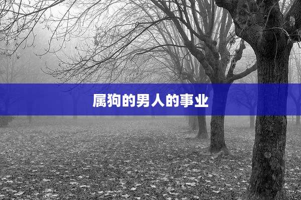 属狗的男人的事业