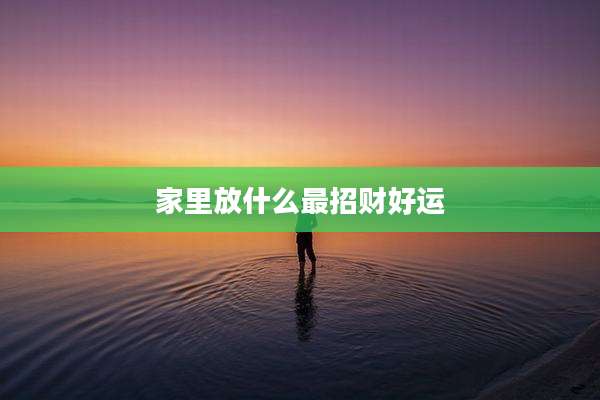 家里放什么最招财好运