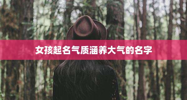 女孩起名气质涵养大气的名字