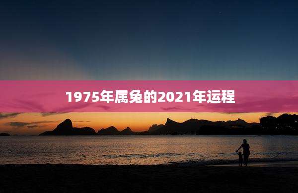 1975年属兔的2021年运程