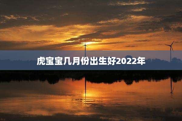 虎宝宝几月份出生好2022年