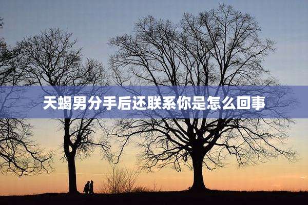天蝎男分手后还联系你是怎么回事