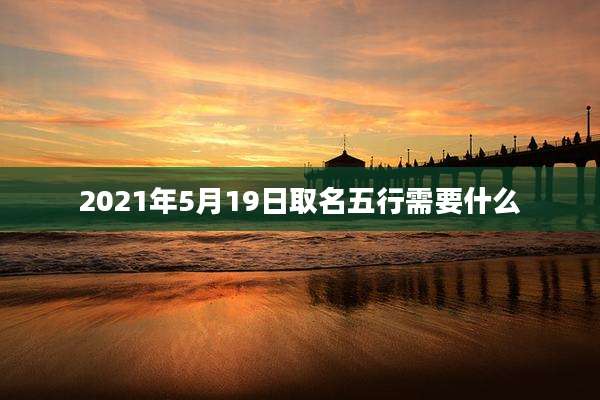 2021年5月19日取名五行需要什么