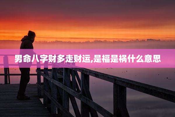 男命八字财多走财运,是福是祸什么意思
