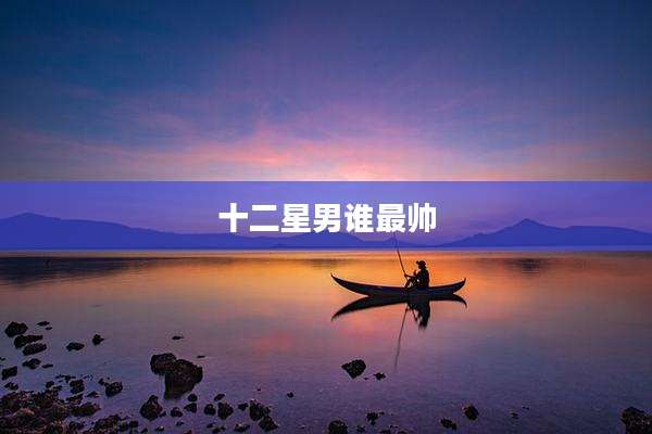 十二星男谁最帅