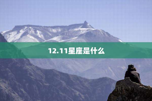 12.11星座是什么
