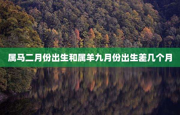 属马二月份出生和属羊九月份出生差几个月
