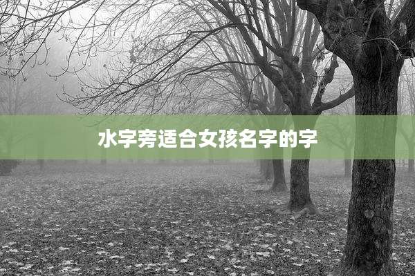 水字旁适合女孩名字的字