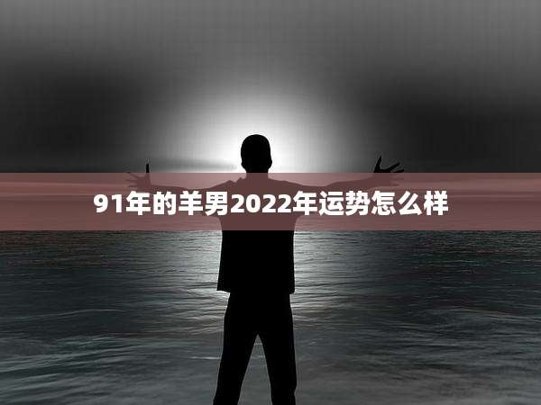 91年的羊男2022年运势怎么样