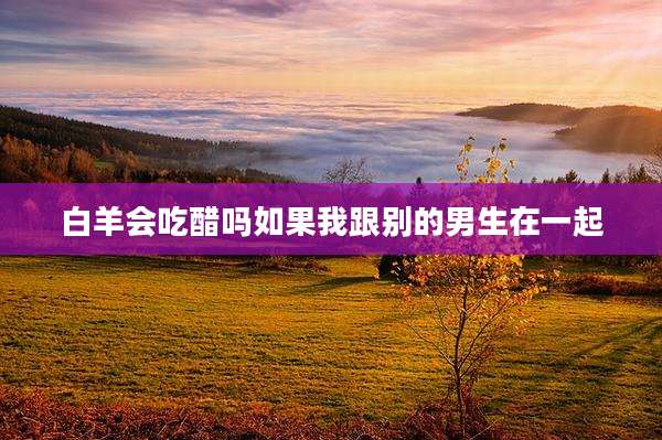 白羊会吃醋吗如果我跟别的男生在一起