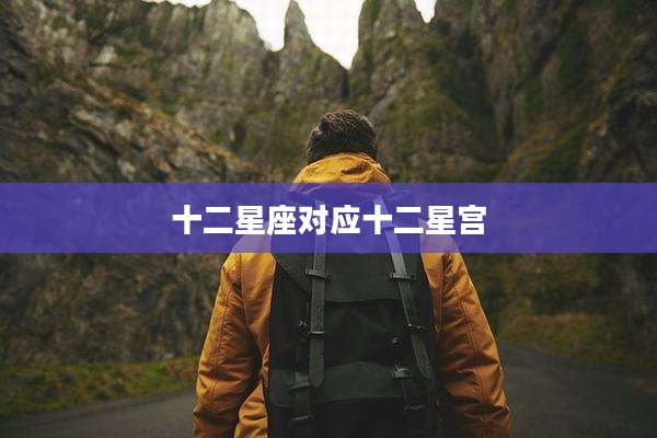 十二星座对应十二星宫