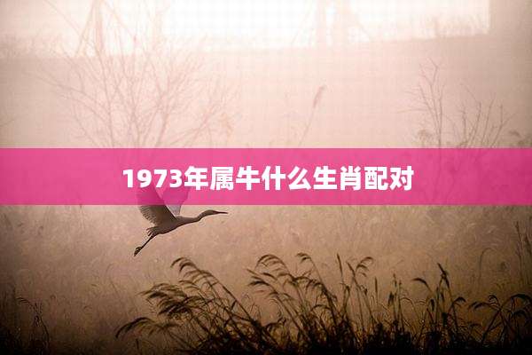 1973年属牛什么生肖配对
