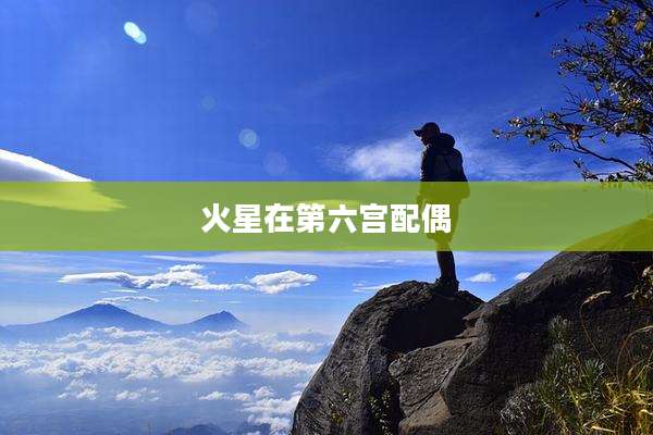 火星在第六宫配偶