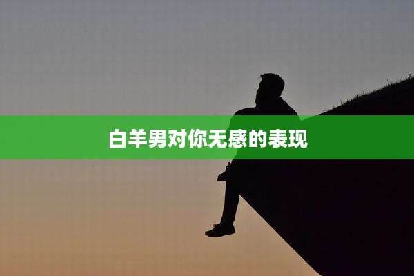 白羊男对你无感的表现