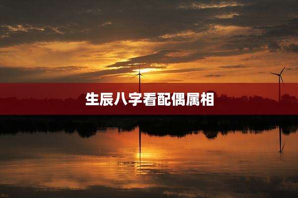 生辰八字看配偶属相
