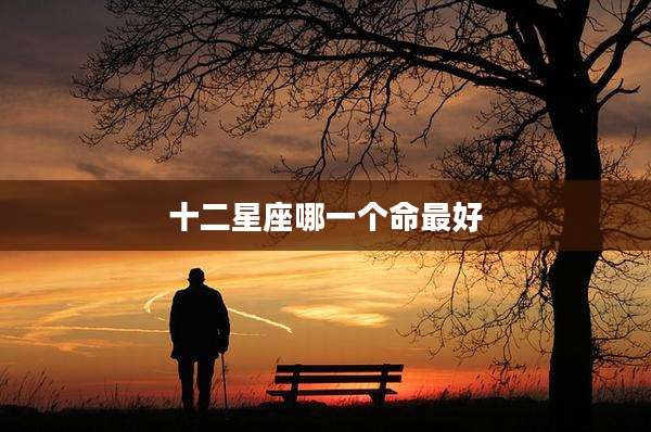 十二星座哪一个命最好