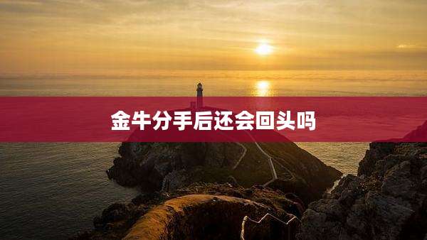 金牛分手后还会回头吗