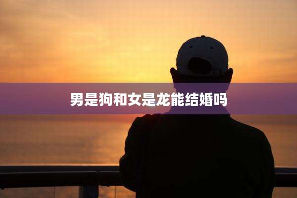 男是狗和女是龙能结婚吗