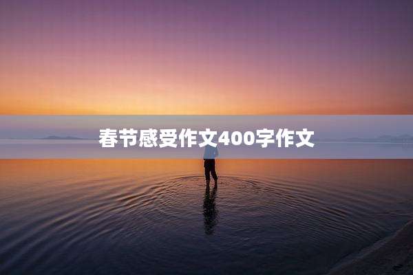 春节感受作文400字作文