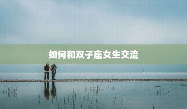 如何和双子座女生交流