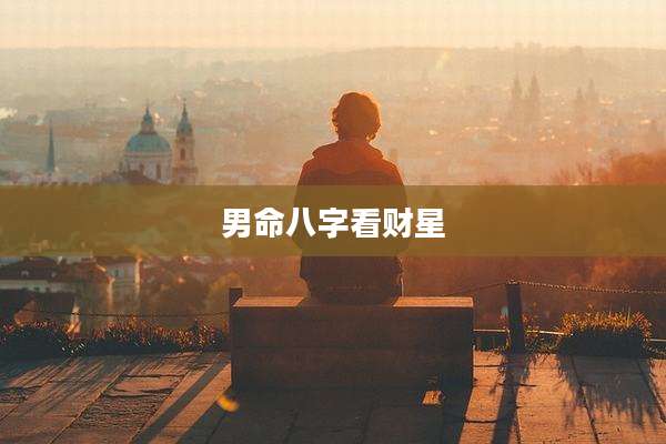 男命八字看财星
